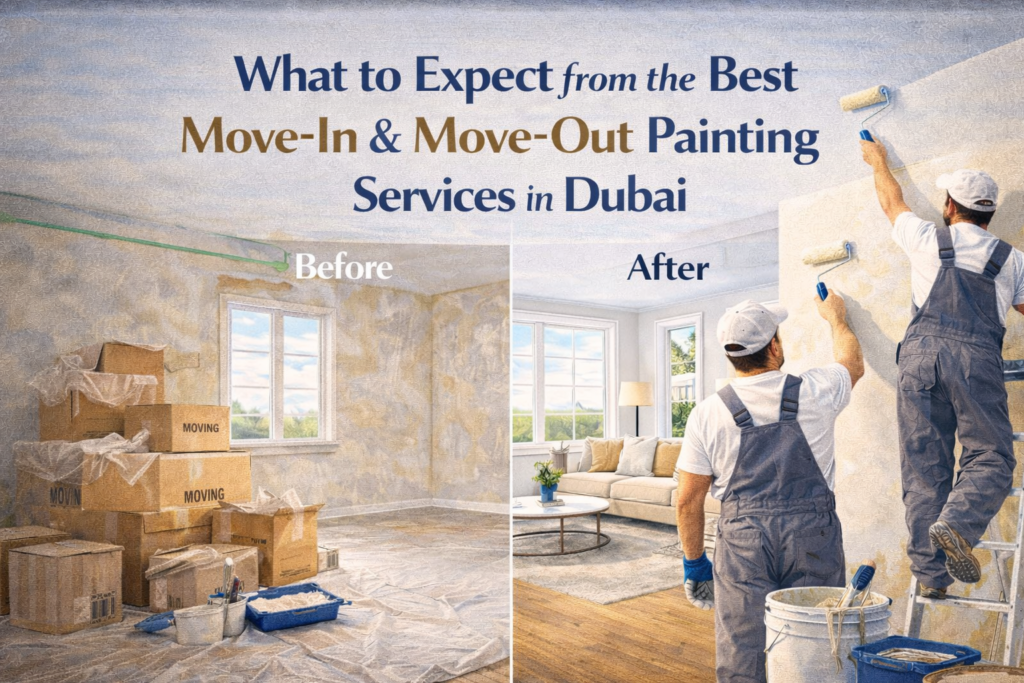 what to expect from the best move in & move out painting serviced in dubai