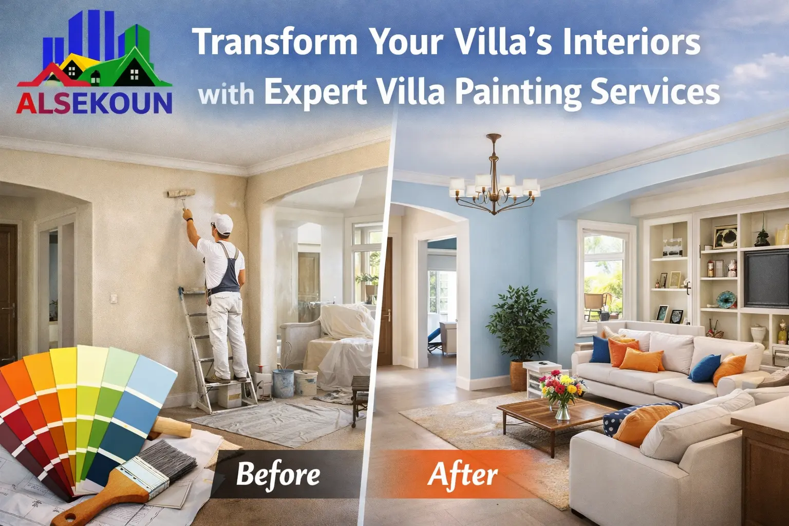 Transform Your Villa's Interiors with Expert Villa Painting Services
