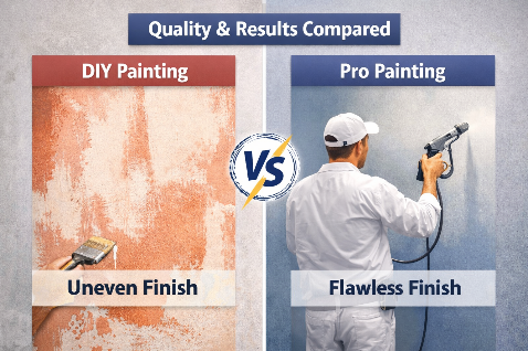 Quality & Result Compared DIY vs Pro Painting