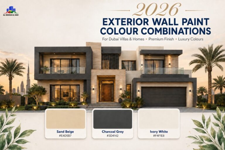 Exterior Wall Paint Color Combinations for Dubai Villas and Homes