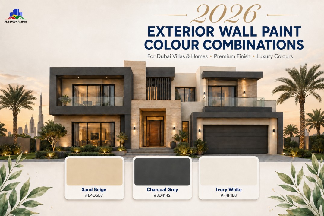 exterior paint colors Dubai villa